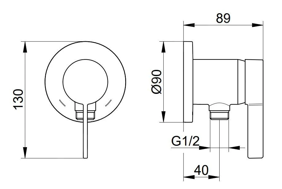 Keuco IXMO - Inbouw Douchekraan, Chroom 59552019501 4 Keuco IXMO - Inbouw Douchekraan, Chroom 59552019501 - Afbeelding 2