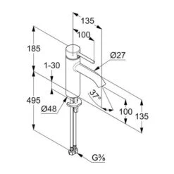 Kludi Bozz - Wastafelkraan, Chroom 382820576 5 Kludi Bozz - Wastafelkraan, Chroom 382820576 -Hansgrohe Shop 113e1c5e09181689797171ba