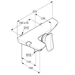 Kludi Amba - Badmengkraan Opbouw, Chroom 534450575 -Hansgrohe Shop 18968aa2b74f0ab41f5d8873