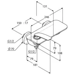 Kludi Balance - Opbouw Douchekraan, Wit/chroom 527109175 -Hansgrohe Shop 1b9c95eec0ac2f232dfc53e8