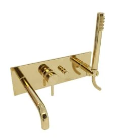 Paffoni Light - Inbouw Badkraan, Met Accessoires En Inbouwdeel, Goud LIG001HG