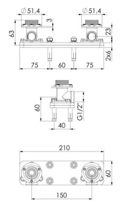 Steinberg Montage Frame - Basisgarnituur Voor Vrijstaande Kraan 010 1160 -Hansgrohe Shop 32c1581db49c58310b5f6627