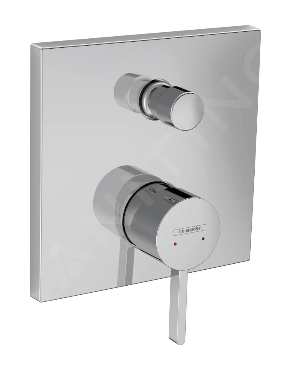 Hansgrohe Finoris - Inbouw Badkraan, 2 Uitgangen, Chroom 76415000 3 Hansgrohe Finoris - Inbouw Badkraan, 2 Uitgangen, Chroom 76415000