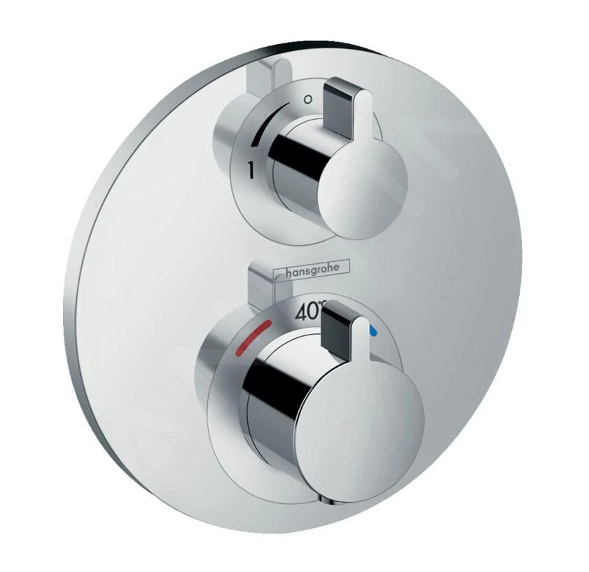 Hansgrohe Ecostat S - Afdekset Voor Thermostaat Met Stopkraan, 1 Functie, Chroom 15757000 3 Hansgrohe Ecostat S - Afdekset Voor Thermostaat Met Stopkraan, 1 Functie, Chroom 15757000