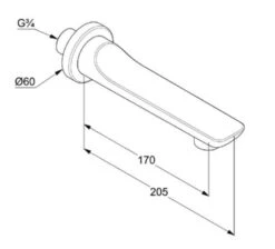 Kludi Balance - Baduitloop, Chroom 5250305 -Hansgrohe Shop 407752c7104c8b4e2f71922d