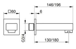 Keuco Edition 11 - Baduitloop, Chroom 51145010000 -Hansgrohe Shop 457a5963dc65202d346531e0 1