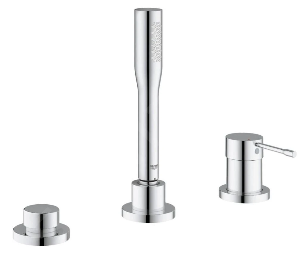 Grohe Essence - 3-gats Badrandcombinatie, Chroom 19976001 3 Grohe Essence - 3-gats Badrandcombinatie, Chroom 19976001