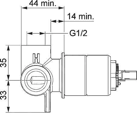 Hansa Vario - Inbouwdeel Voor Inbouw Douchekraan 50500100 4 Hansa Vario - Inbouwdeel Voor Inbouw Douchekraan 50500100 - Afbeelding 2