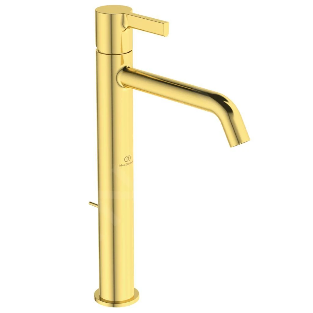 Ideal Standard Joy - Wastafelkraan Met Waste, Brushed Gold BC781A2 3 Ideal Standard Joy - Wastafelkraan Met Waste, Brushed Gold BC781A2