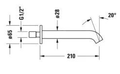 Duravit C.1 - Baduitloop, Chroom C15240010010 -Hansgrohe Shop 59f0ad54936153c04532d703 1