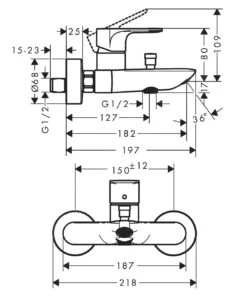Hansgrohe Rebris E - Badkraan, Mat Zwart 72450670 -Hansgrohe Shop 6a05bd95b52e9252f529e302