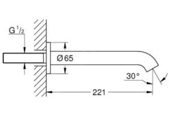 Grohe Essence New - Baduitloop, Supersteel 13449DC1 -Hansgrohe Shop 6b082e2abbe24b29de46d99b