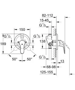 Grohe Eurosmart - Afdekset Voor Douchekraan, Chroom 19451002 -Hansgrohe Shop 6c55975710360bdf037ee413