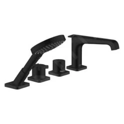 Axor Citterio E - Badrandthermostaat Afbouwdeel, 4-gats, Mat Zwart 36411670