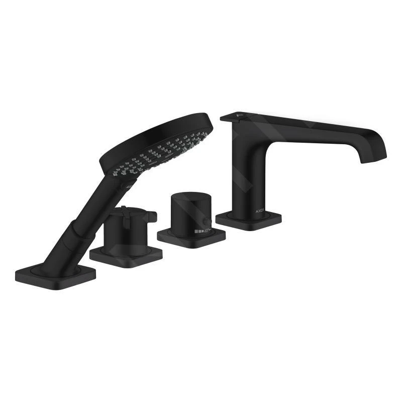 Axor Citterio E - Badrandthermostaat Afbouwdeel, 4-gats, Mat Zwart 36411670 3 Axor Citterio E - Badrandthermostaat Afbouwdeel, 4-gats, Mat Zwart 36411670