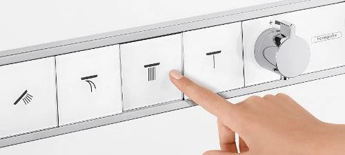 Hansgrohe RainSelect - Afbouwdeel Voor Thermostatische Douchekraan Voor 5 Functies, Zwart/chroom 15358600 5 Hansgrohe RainSelect - Afbouwdeel Voor Thermostatische Douchekraan Voor 5 Functies, Zwart/chroom 15358600 - Afbeelding 3