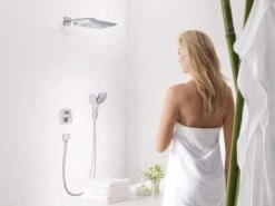 Hansgrohe PuraVida - Afdekset Voor Thermostaat Met Stop- En Omstelkraan, Wit/chroom 15771400 -Hansgrohe Shop 7001c35091202ce633154409