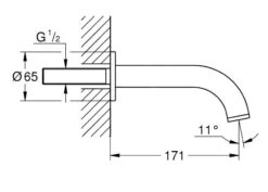 Grohe Atrio - Baduitloop, Cool Sunrise 13139GL3 -Hansgrohe Shop 7d554376df9b943ac0b0ef98