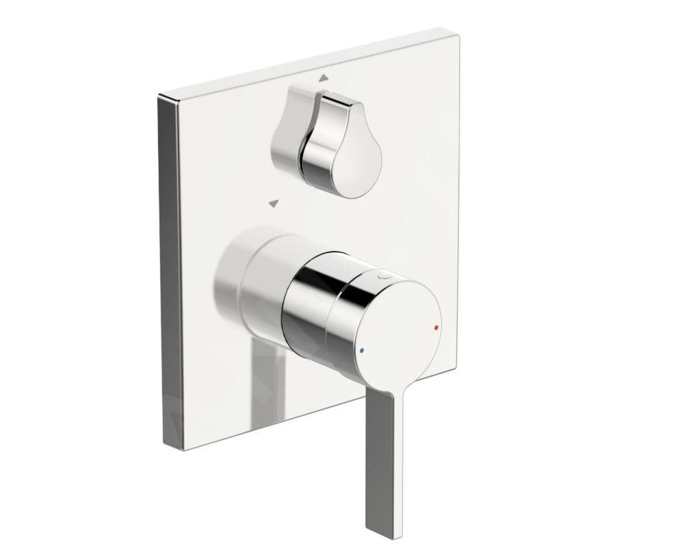 Hansa Loft - Inbouwkraan Voor 2 Uitgangen, Met Omstelkraan, Chroom 87609003 3 Hansa Loft - Inbouwkraan Voor 2 Uitgangen, Met Omstelkraan, Chroom 87609003