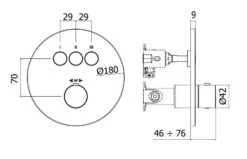 Paffoni Compact Box - Thermostatische Inbouwkraan, Voor 3 Uitgangen, Mat Zwart CPT019NO -Hansgrohe Shop 8ef6b56af064ac4aafa37b0d