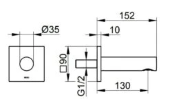 Keuco IXMO - Baduitloop, Chroom 59545010002 -Hansgrohe Shop 8f6fb2f98ee7a6f2535257c7 2
