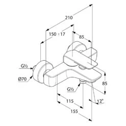Kludi Ameo - Badkraan, Chroom 414450575 -Hansgrohe Shop 8f945739f47f777b62ed4079