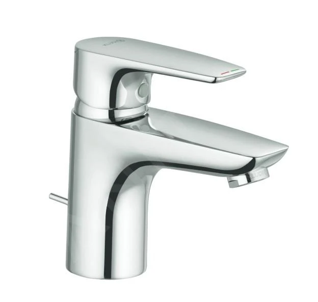 Kludi Pure&Solid - Wastafelkraan Met Waste, Chroom 343820575 3 Kludi Pure&Solid - Wastafelkraan Met Waste, Chroom 343820575