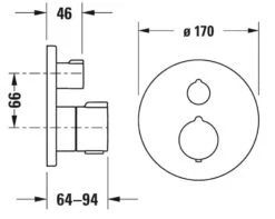 Duravit C.1 - Inbouw Thermostatische Badkraan, Voor 2 Functies, Chroom C15200014010 -Hansgrohe Shop ae70170ab0affd9cf8b014c0
