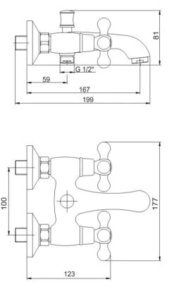 Novaservis Titania Retro II - Opbouw Badkraan, Chroom 99124/1,0 -Hansgrohe Shop b30376325f4eaa2da59e7dbe