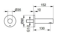 Keuco IXMO - Baduitloop, Chroom 59545010001 5 Keuco IXMO - Baduitloop, Chroom 59545010001 -Hansgrohe Shop be73a1d10defa62dd8c5738f