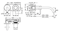 Hansa Public - Inbouw Wastafelkraan, 2-gats, Mat Zwart 5793217133 -Hansgrohe Shop c3facc7e5b79162574b0ea79