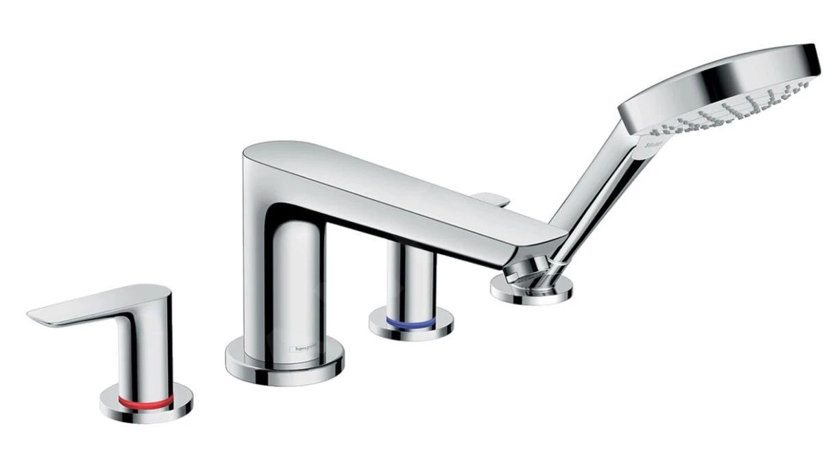 Hansgrohe Talis E - 4-gats Badrandcombinatie, Chroom 71748000 3 Hansgrohe Talis E - 4-gats Badrandcombinatie, Chroom 71748000