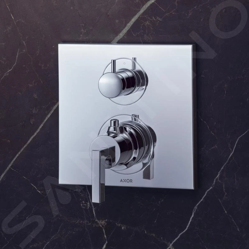 Axor Citterio - Afdekset Voor Thermostaat Met Met Stop- En Omstelkraan, Chroom 39720000 5 Axor Citterio - Afdekset Voor Thermostaat Met Met Stop- En Omstelkraan, Chroom 39720000 - Afbeelding 3