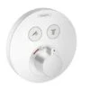 Hansgrohe Shower Select - Afdekset Voor Thermostaat Voor 2 Functies, Mat Wit 15743700 -Hansgrohe Shop cf9ca777e81e3dc11324f670