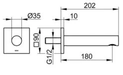 Keuco IXMO - Baduitloop, Chroom 59545010102 -Hansgrohe Shop d0fe6e9c5ca7ece9aeb9e240