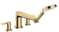 Hansgrohe Talis E - Badrand Kraan, 4 Gats Combinatie, Gepolijst Goud 71748990
