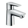 Hansgrohe Talis E - Wastafelkraan 80 CoolStart, Zonder Waste, Chroom 71704000