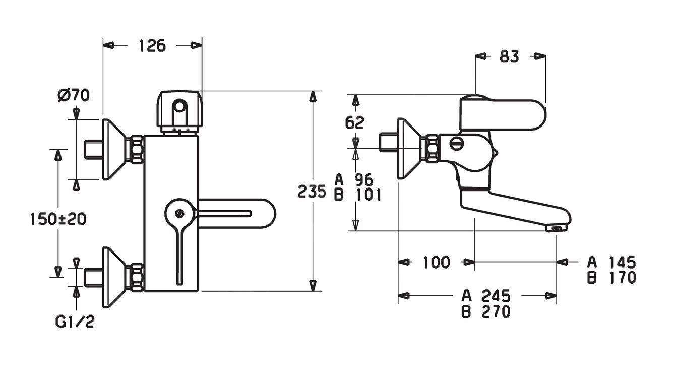 Hansa Tempra - Thermostatische Wastafelkraan, Met Draaibare Uitloop, Chroom 08382212 4 Hansa Tempra - Thermostatische Wastafelkraan, Met Draaibare Uitloop, Chroom 08382212 - Afbeelding 2