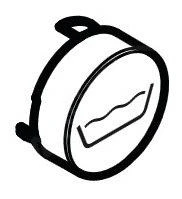 Hansgrohe Toebehoren - Select-knop Bad, Wit 92577450