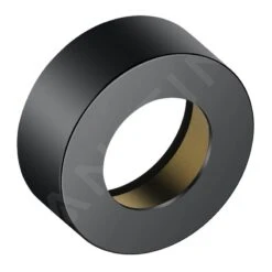 Keuco IXMO - Verleningsrozet 35 Mm, Rood/blauw Aanduiding, Zwart Chroom 59551130381