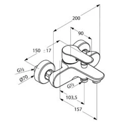 Kludi Objekta - Badmengkraan Opbouw, Chroom 326530575 -Hansgrohe Shop e5fb665adf25a387fc148729