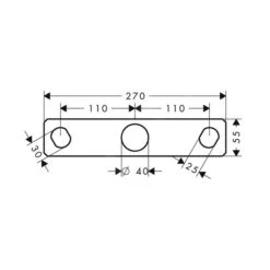 Axor Toebehoren - Fixeerplaat Voor 4 Gats Badrandkraan 39449000 -Hansgrohe Shop ec0c1c17d118319d11c70b74