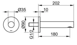 Keuco IXMO - Baduitloop, Chroom 59545010101 -Hansgrohe Shop ee45b8cd962ae851075faba2 2