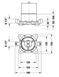 Duravit Toebehoren - Basiselement éénhendelbadmengkraan Staand GK5900003000 -Hansgrohe Shop f11e1d0b1e04514354ec1376