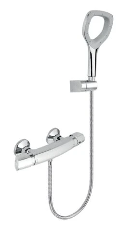 Novaservis Metalia Eco+ - Douche Set Met ECO+ Thermostatische Douchekraan En Handdouche, Chroom 57961,0E