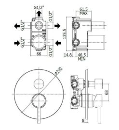 Paffoni Stick - Inbouw Douchekraan Met Omstelkraan, 3 Functies, Chroom SK019CR -Hansgrohe Shop fa819d026a5ca2a3192ab9ae
