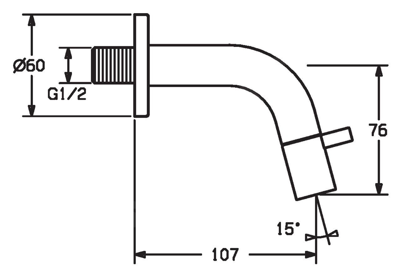 Hansa Nova - Koudwaterkraan, Mat Zwart 5086810133 4 Hansa Nova - Koudwaterkraan, Mat Zwart 5086810133 - Afbeelding 2